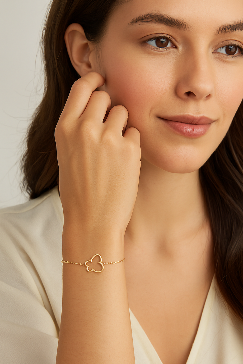 Elegant Italian 14kt Butterfly Bracelet Bracelet