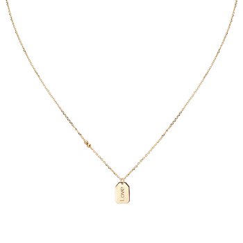 Italian 14kt Gold Love Necklace