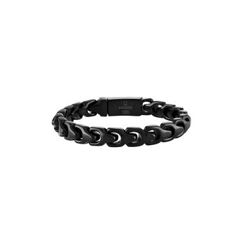 Bulova Stainless Steel Classic Jewelry Mens Bracelet