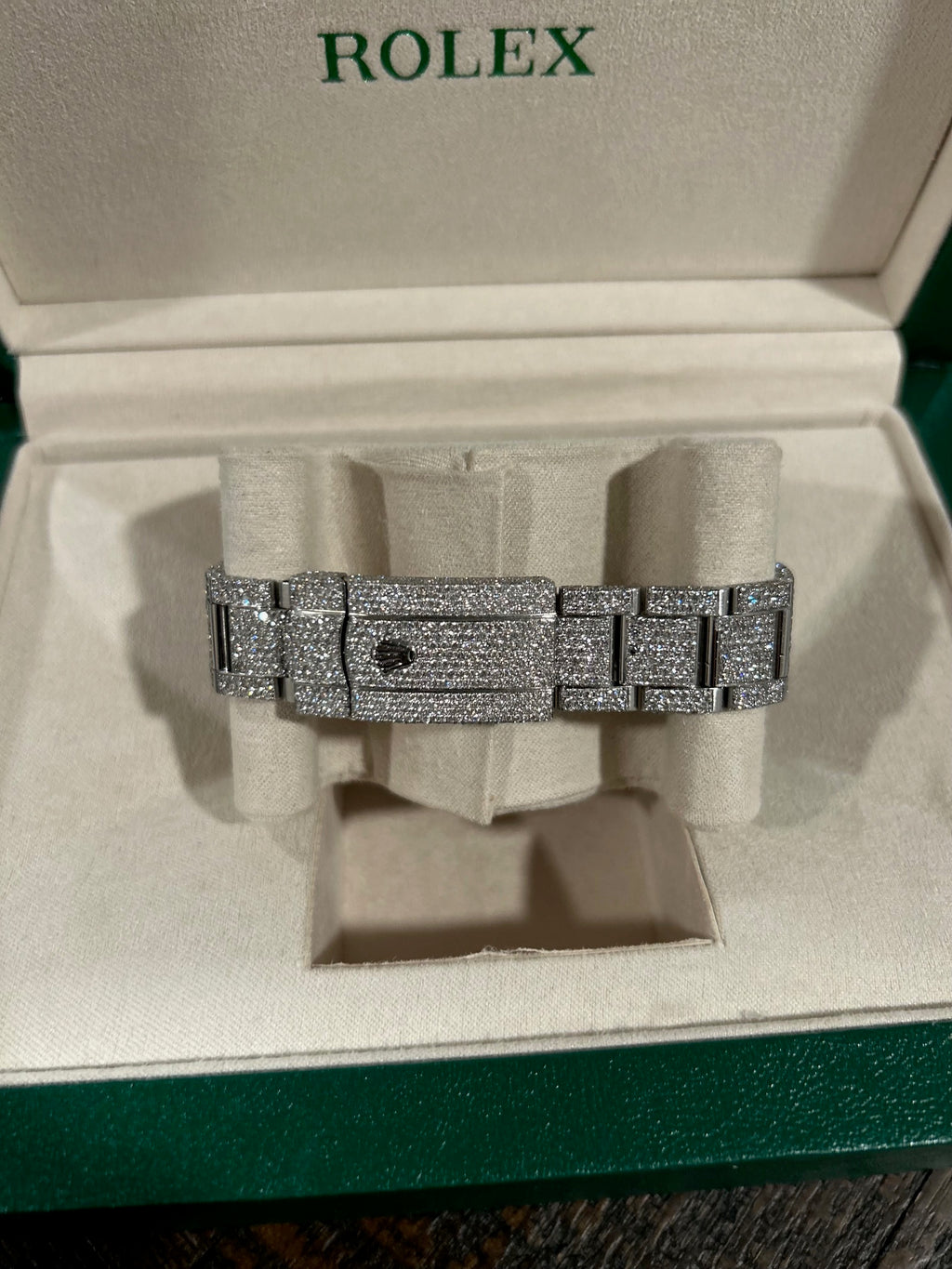 Rolex Datejust 41mm (Ref. 116300) – Fully Iced Out – 13.00 CT Natural Diamonds (Pre-Owned)