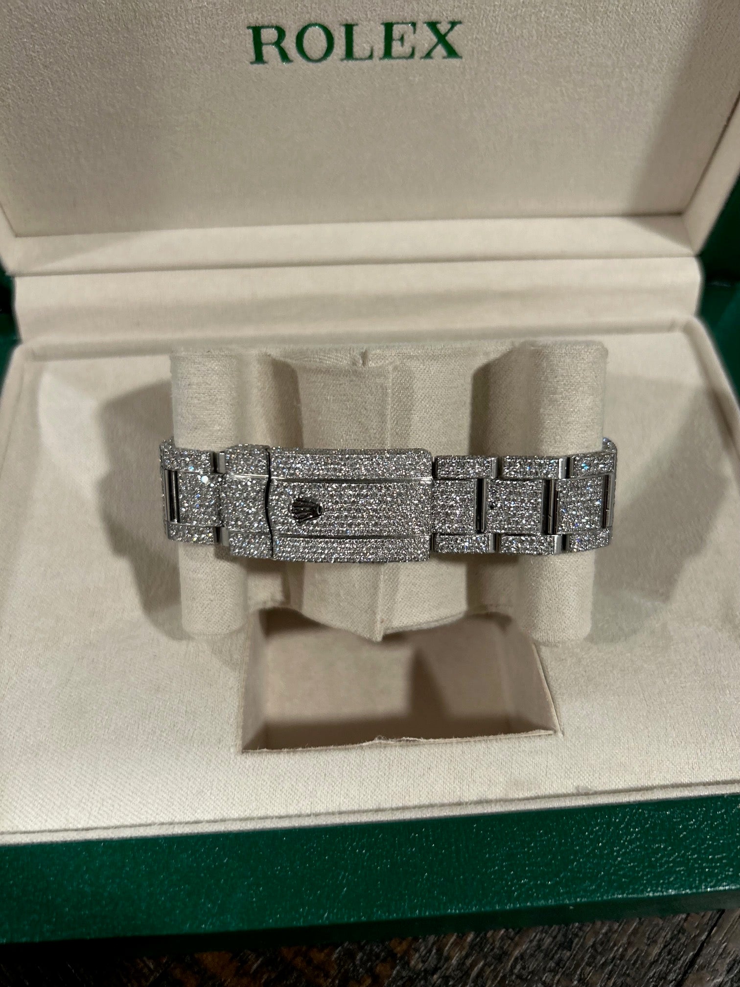 Rolex Datejust 41mm (Ref. 116300) – Fully Iced Out – 13.00 CT Natural Diamonds (Pre-Owned)